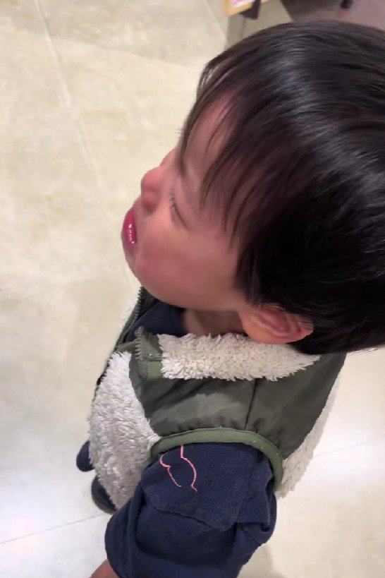 2歳の息子さんが大泣き!!