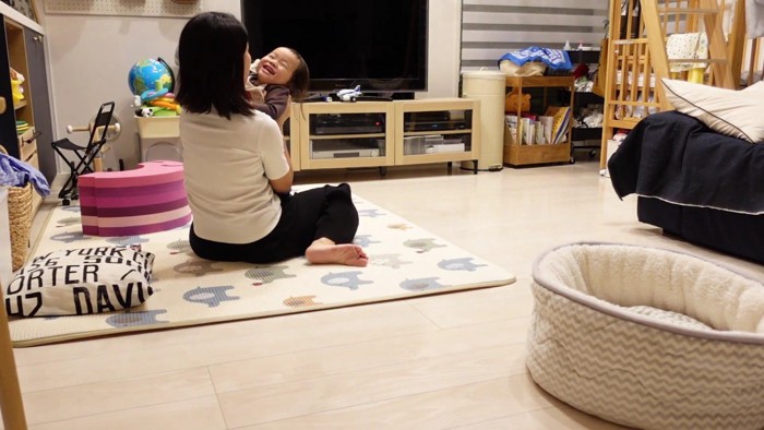 モモ子ちゃんと遊ぶのが日課