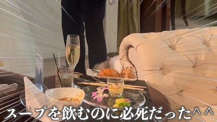 スープに夢中ないちみちゃんでした♪