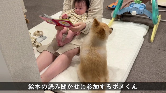 絵本の読み聞かせに参加