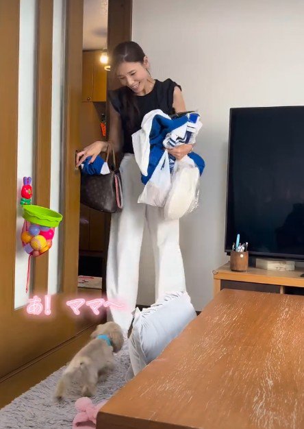 満面の笑みで挨拶♡