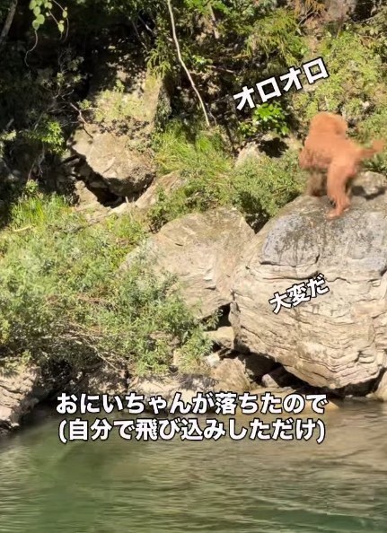 「大変!溺れている!」