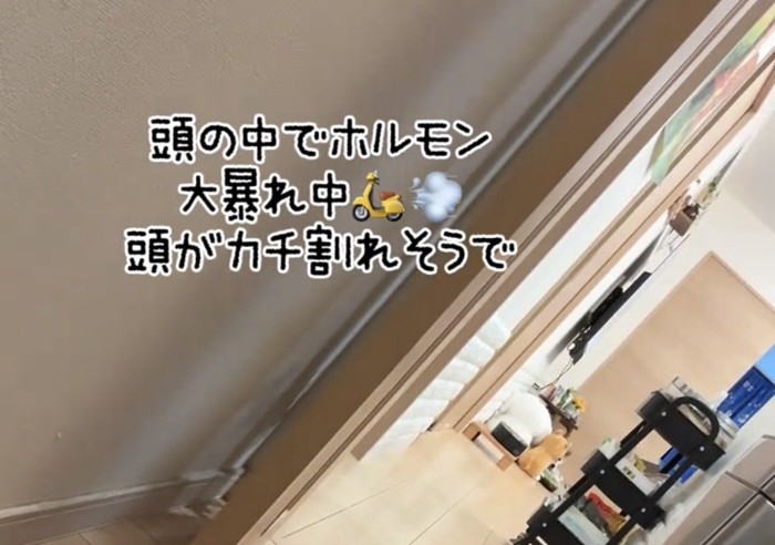 廊下の先を映す風景