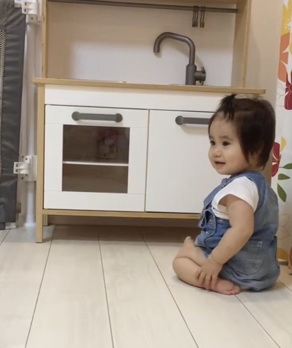 優しい笑顔のゆいちゃん