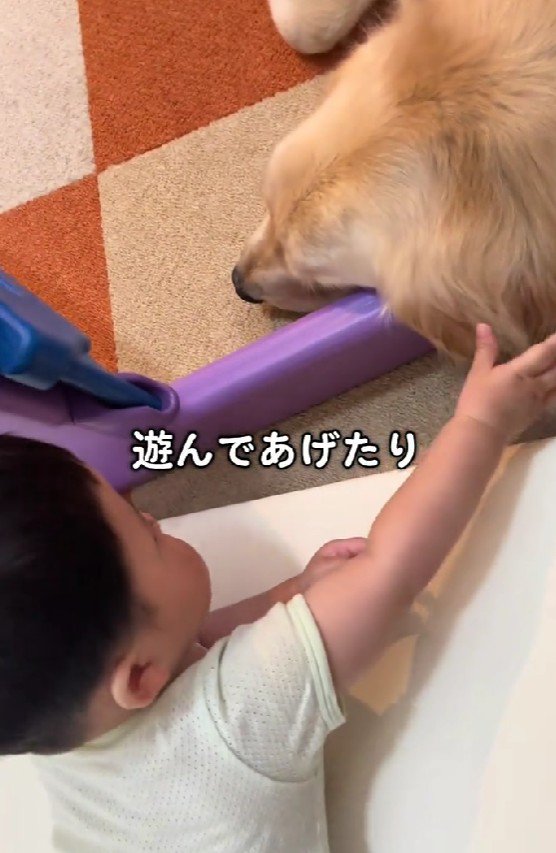 一緒に遊ぶように