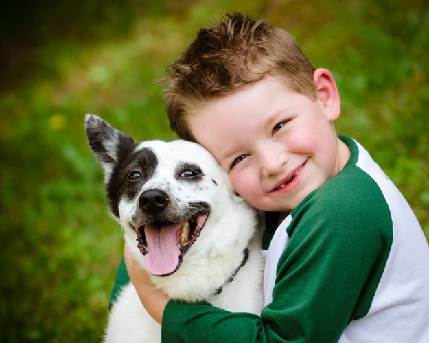 犬と男の子