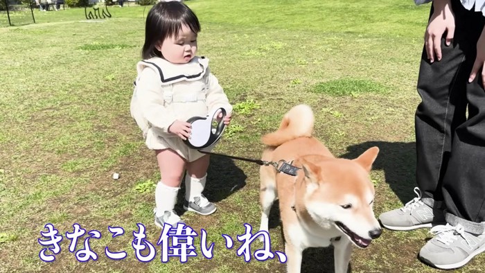 きなこちゃんも協力的♪