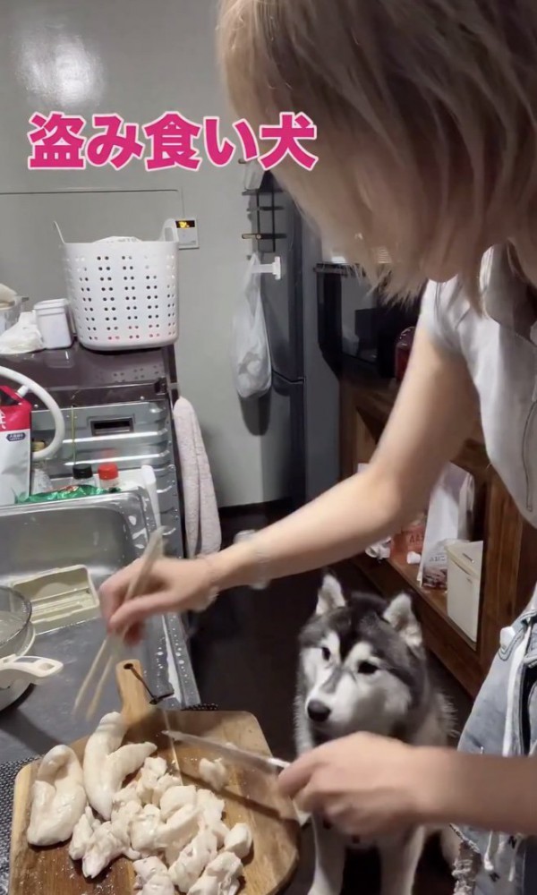 じーっ…
