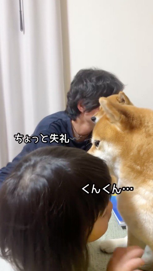 犬の胸元に顔を当てる女の子