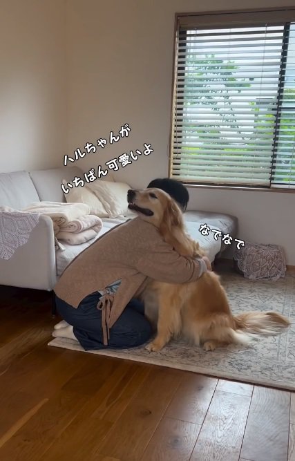 嬉しそうなハルちゃん