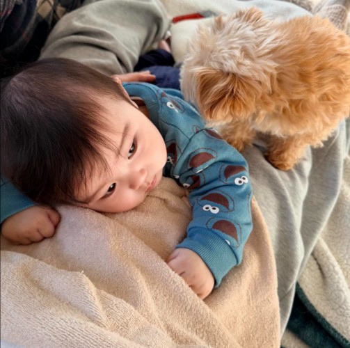 お腹を温めてくれる赤ちゃん